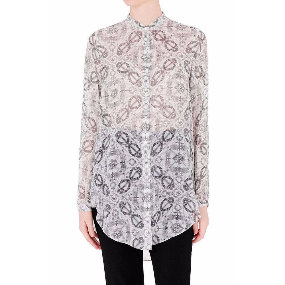 Sass & Bide womens 100% Silk This Is Pop Neon Atomic Shirt Top size 2 US (6 AU)